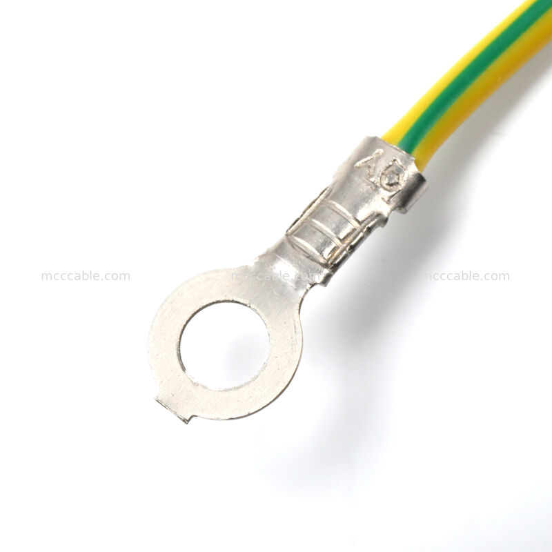 IEC C14 paneelmontage naar C13 netsnoer met aarddraad