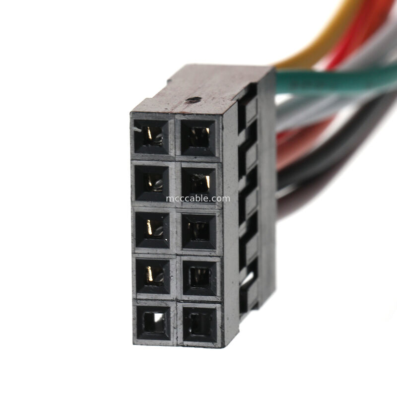 Molex 2.54mm 10-Pin Front Panel Cable Assembly for Custom OEM Applications