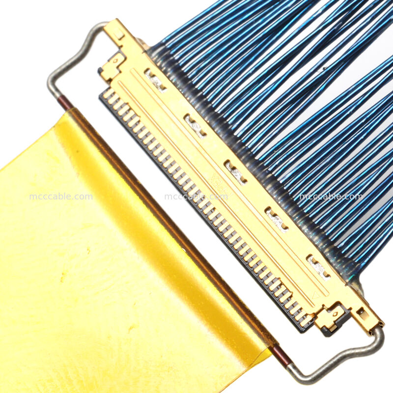 Micro coaxiale kabelassemblage met 20453-040T-01 connector – Custom OEM high-speed interconnect