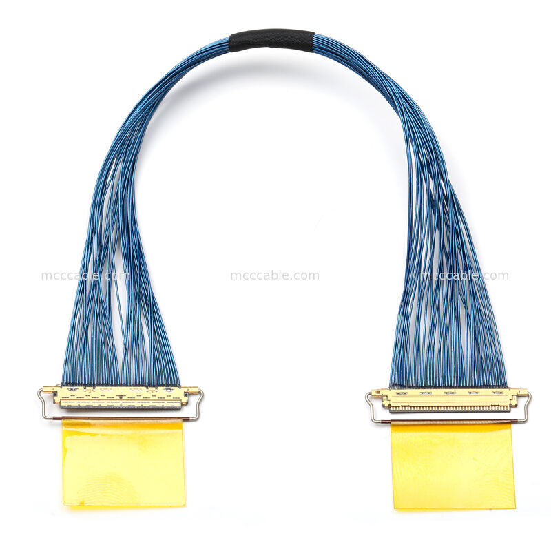 Micro coaxiale kabelassemblage met 20453-040T-01 connector – Custom OEM high-speed interconnect