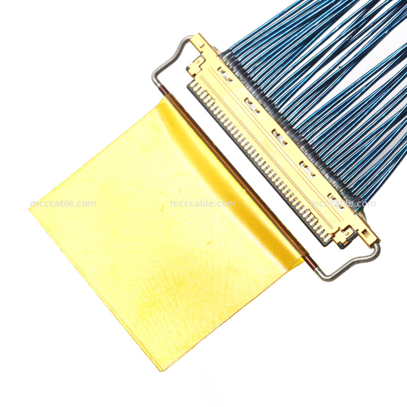 Micro coaxiale kabelassemblage met 20453-040T-01 connector – Custom OEM high-speed interconnect