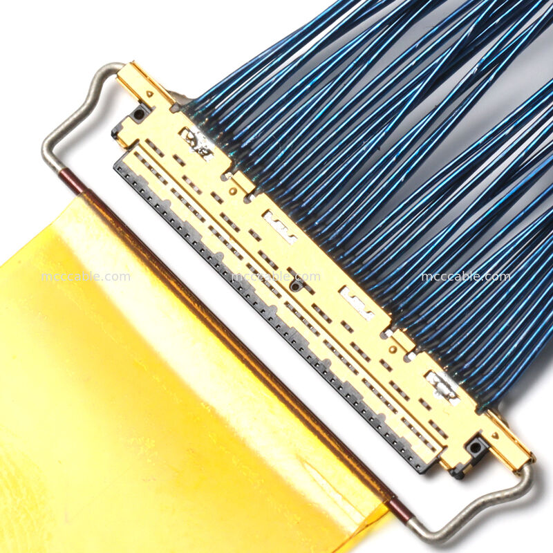 Micro coaxiale kabelassemblage met 20453-040T-01 connector – Custom OEM high-speed interconnect