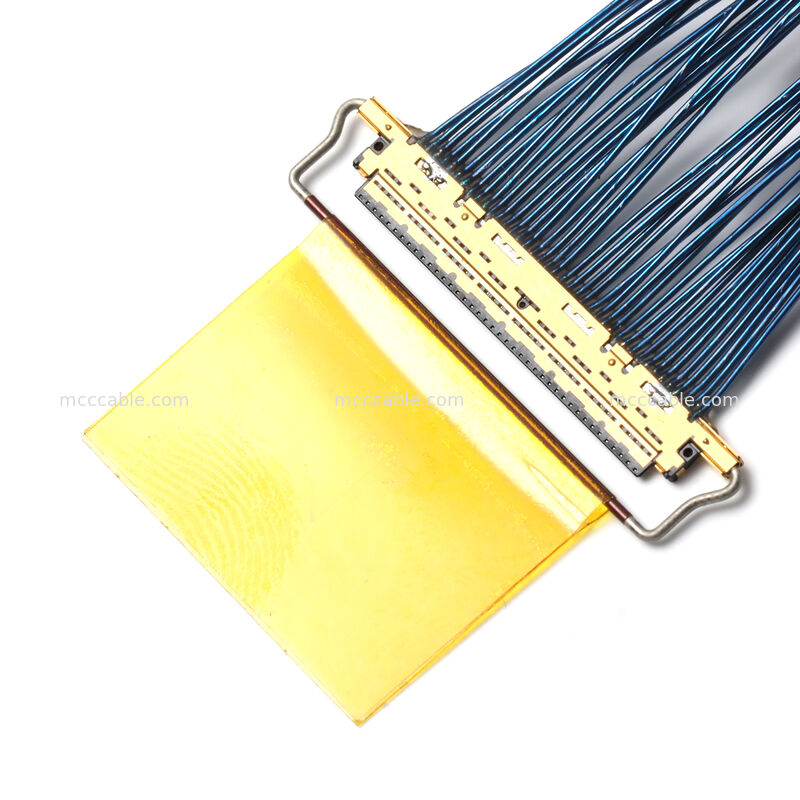 Micro coaxiale kabelassemblage met 20453-040T-01 connector – Custom OEM high-speed interconnect