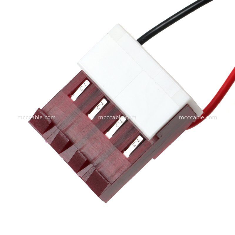 4 Pin Nano-Fit naar MTA156 stroomkabel assemblage 15V AWG22 Custom Wire Harness