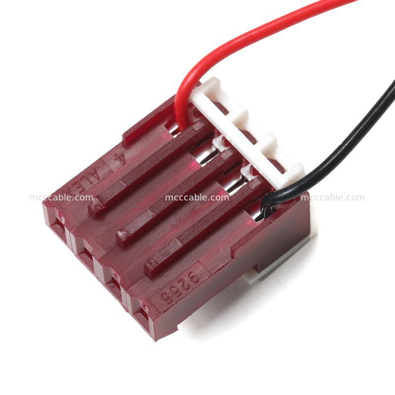 4 Pin Nano-Fit naar MTA156 stroomkabel assemblage 15V AWG22 Custom Wire Harness