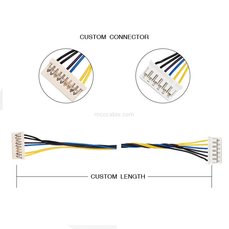 Uren 9 Pin Wire Harness Assembly Df 14-9s-1.25c aan Jst 6 Speld phr-6 26awg