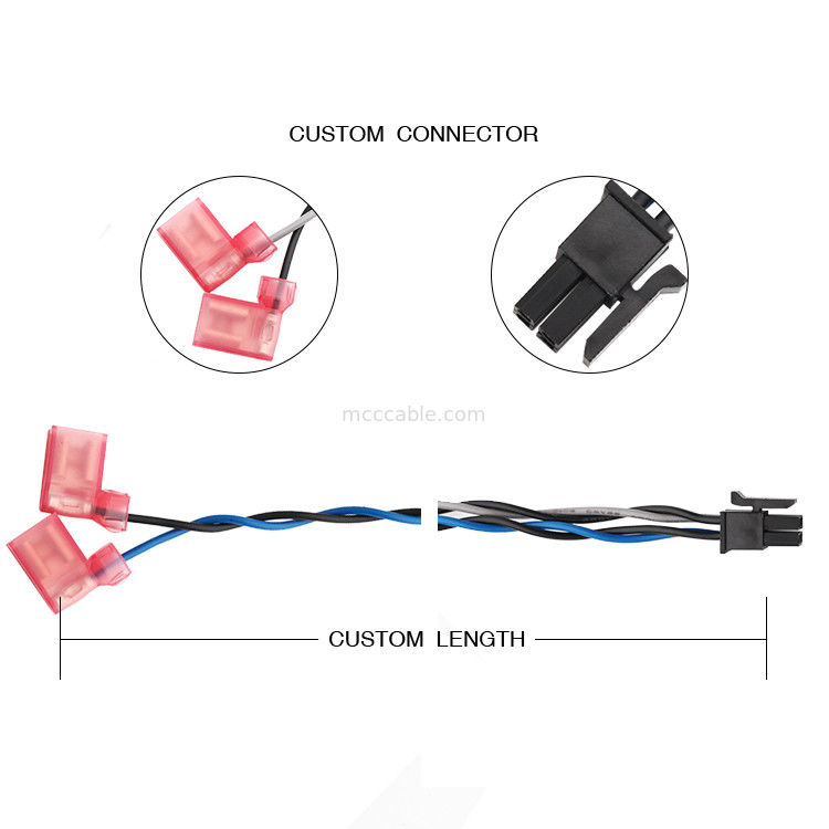 MOLEX 430250408 AAN van de Machtskabel van TE 2-520129-2 Assemblage 3,0 4 Speld 100mm Lengte